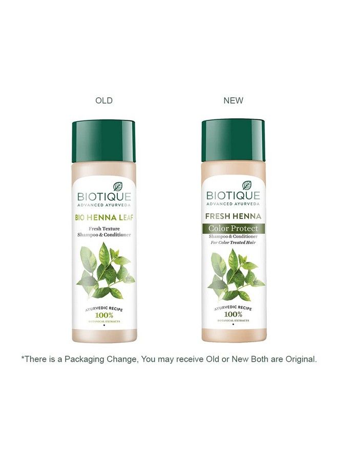 Biotique Fresh Henna Color Protect Shampoo & Conditioner For Color Treated Hair 120 Ml (Pack Of 2) - Image 4