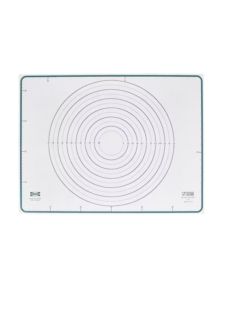 Baking mat, white/turquoise61x46 cm - Image 2