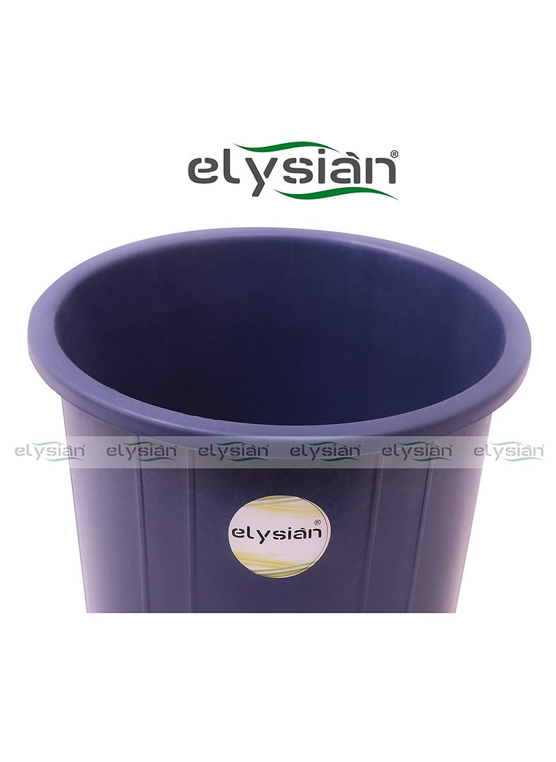 Elysian Elysian Plastic Dustbin For GarbageWaste For Home And Official Use 10 Liter Capacity Blue In Color Size29X27X29 Cm 12x11inch Pc1  - Image 3
