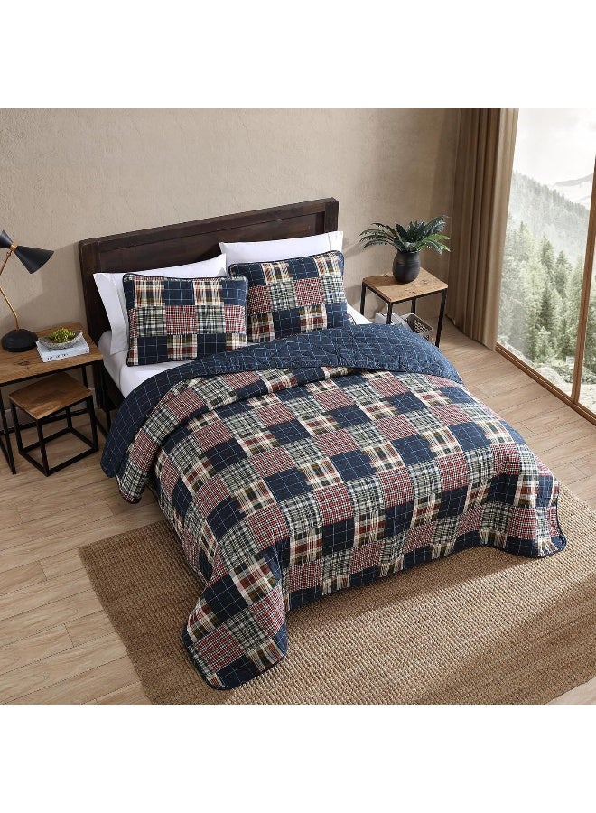Eddie Bauer Eddie Bauer - Queen Quilt Set, Cotton Reversible Bedding with Matching Shams, Lightweight Home Decor for All Seasons  - Image 2