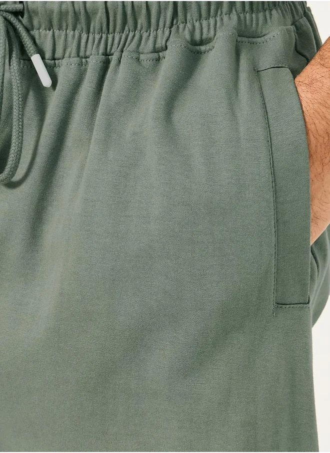 Styli Oversized Straight Leg Joggers with Cargo Pockets