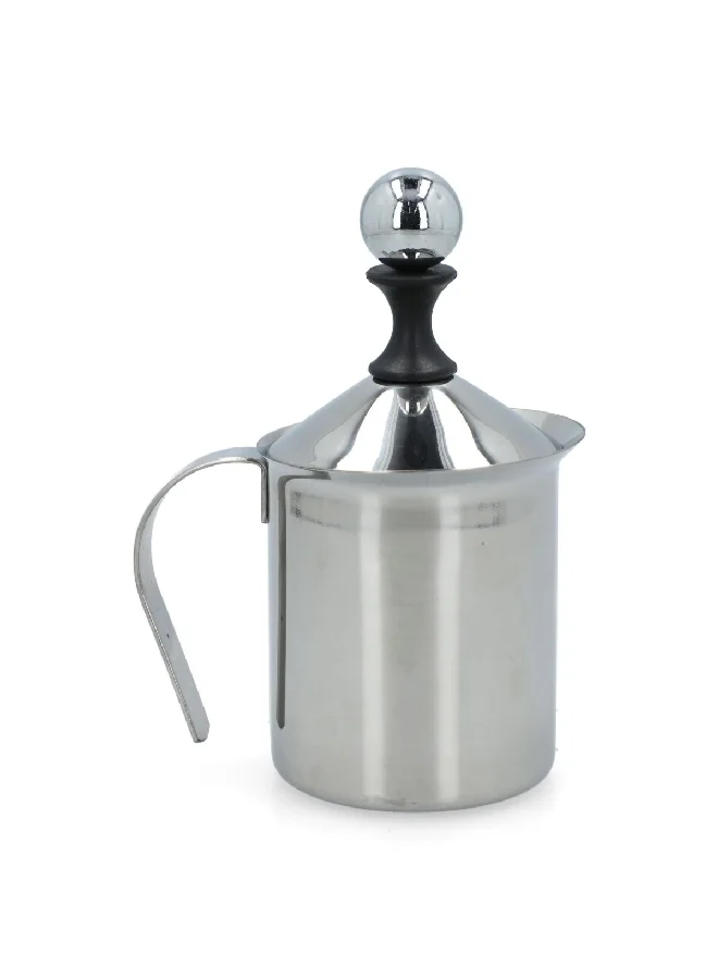 Bien Servi Lightweight Design Manual Milk Frother Silver 400 ml