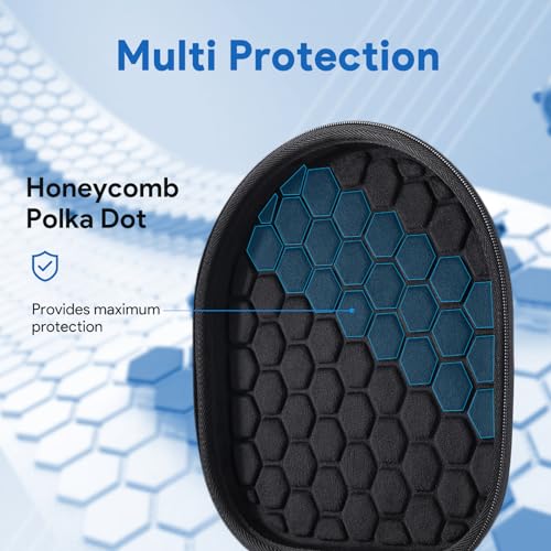 Yinke Smart Case for AirPods Max Headphones Supports Sleep Mode, with AirPods Max Silicone Earpad Cover/Ear Cups Cover and Headband Anti-Scratch Accessories, Hard Organizer Portable Carry Travel - Image 5