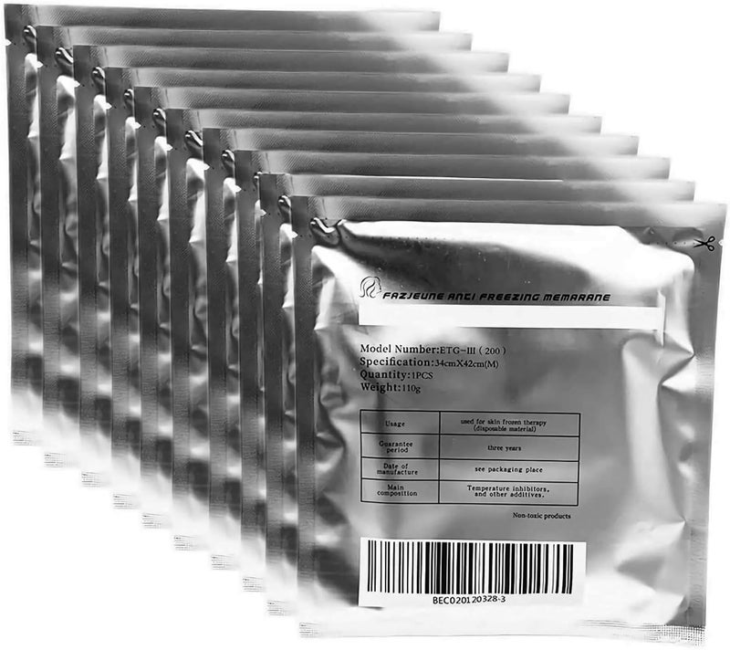 Lazzybeauty Antifreeze Membrane Medium Size, Medical-Grade Fat Freeze Cryo Pads for Cryolipolysis Devices, 27x30cm, 70g, 5-Pack - Image 1