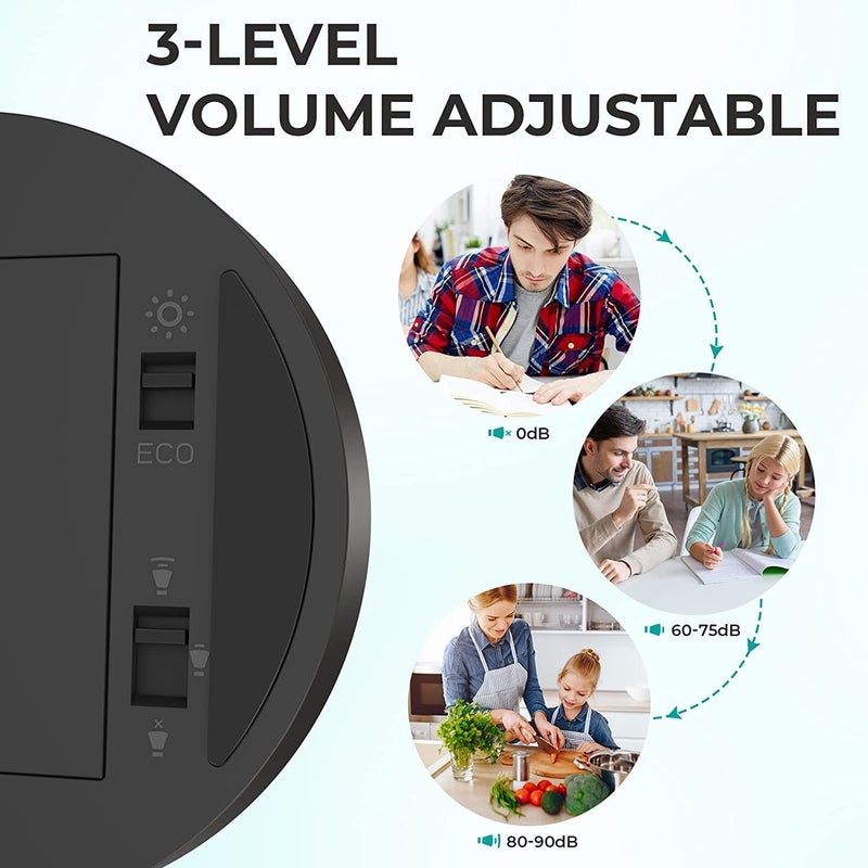 Gvnd مؤقت مطبخ مغناطيسي عد تنازلي مؤقت رقمي LED مؤقت بيض 4 بوصة ساعة مطبخ مغناطيسية ساعة إنذار مطبخ مؤقت قصير للمعلمين والأطفال وكبار السن للاستخدام في المنزل والعمل في الفصل - Image 5