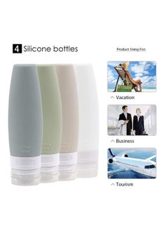 Y&D Silicone Travel Bottles Set Leak Proof Size Container for Toiletries with TSA Approved EVA Bag BPA Free Refillable Perfect Personal  - Image 5