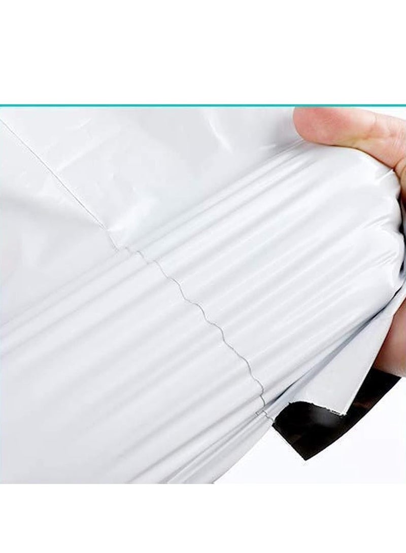 phomemo 100Pcs Plastic Envelope Bag, White Self-Seal Adhesive Courier Storage Bags, Plastic Poly Envelope Mailer Postal, Strong Thick Shipping Mailing Bags (White) (35 * 25cm)  - Image 4