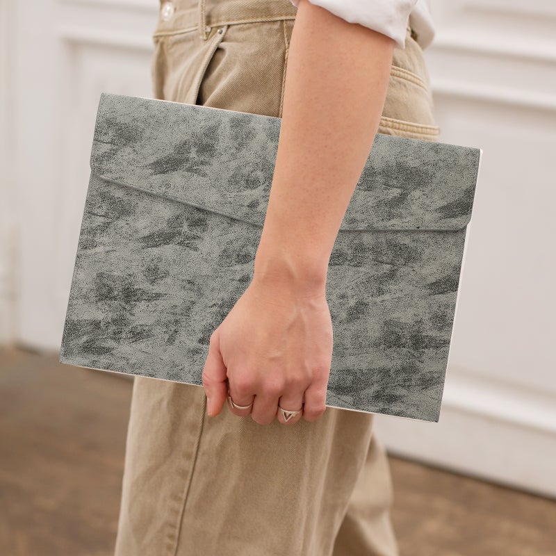 Closure Document Holder A4 File Storage Organizer File Storage Folder PU Document Holder - Image 5