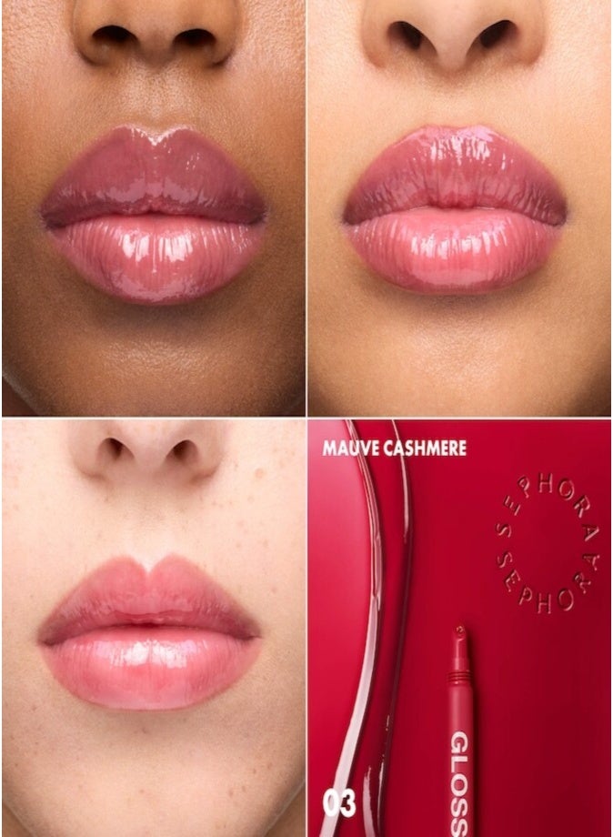 SEPHORA COLLECTION Gloss Balm Tinted Bouncy Lip Balm 8ml – 03 Mauve Cashmere, Hydrating Glossy Lip Balm for Soft, Plump Lips - Image 2