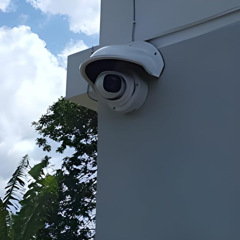 Kgeorix CCTV Camera Cover | Universal Sun & Rain Shield for Outdoor Security Cameras | Durable, White - Image 4