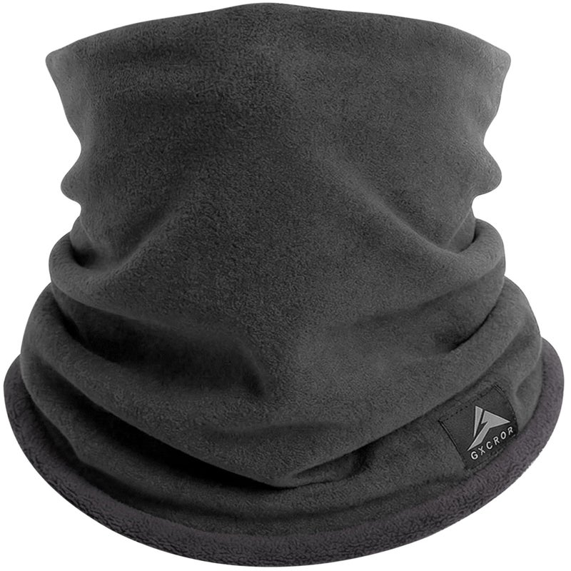 GXCROR Winter Neck Warmer, Reversible Fleece Gaiter Scarf, Windproof Face Mask for Men & Women - Image 1