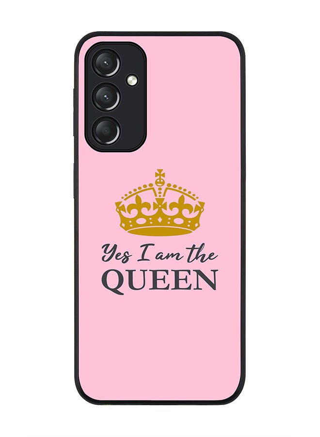 Stylizedd Rugged Black edge case for Samsung Galaxy A05s, Slim fit Soft Case Flexible Rubber Edges Anti Drop TPU Gel Thin Cover- Yes I'm the Queen - Image 1