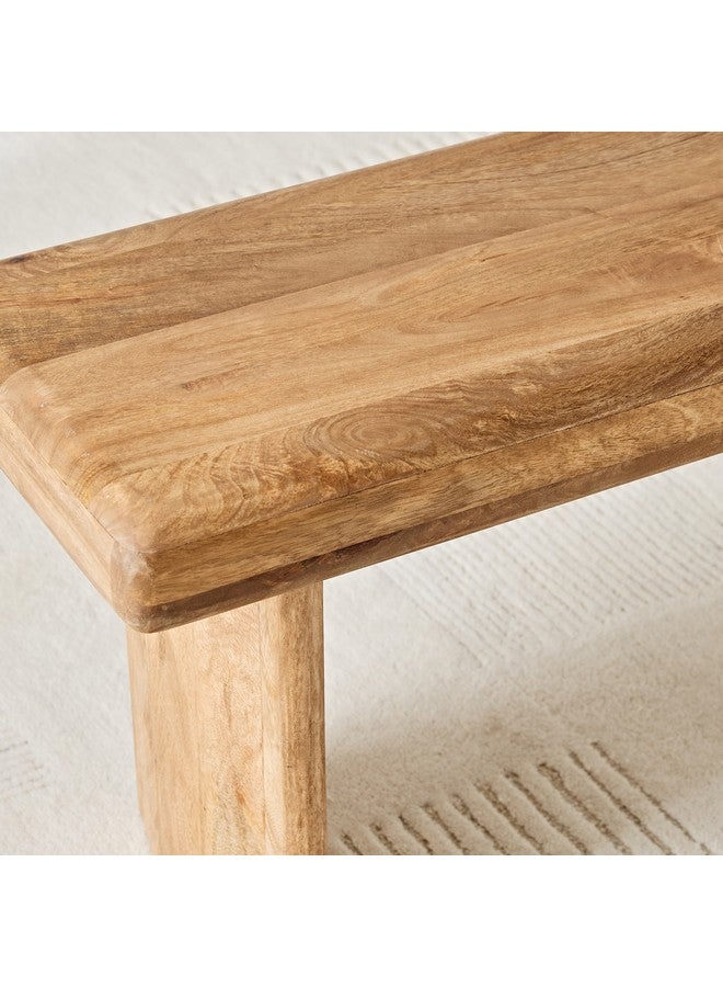 Home Box مقعد كلايتون من الخشب الصلب 35 × 45 × 145 سم - Image 4