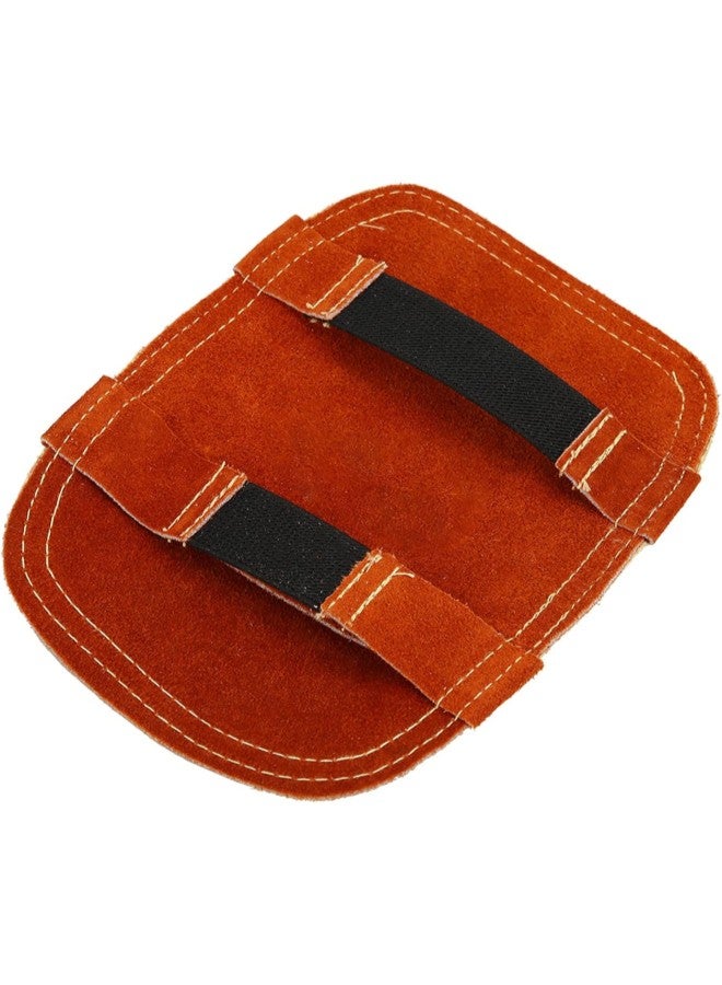klarako Heat Shield for Ordinary Welding Gloves, High Temperature Resistant Welding Hand Pad for Industrial Boiler, Metal Smelting - Split Cowhide Leather, Aluminized Back  - Image 1