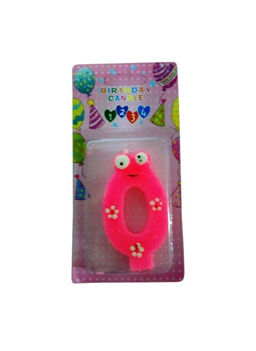 Funcart Funcart Eye Pink Color Numerical 0 Shape Candle 
