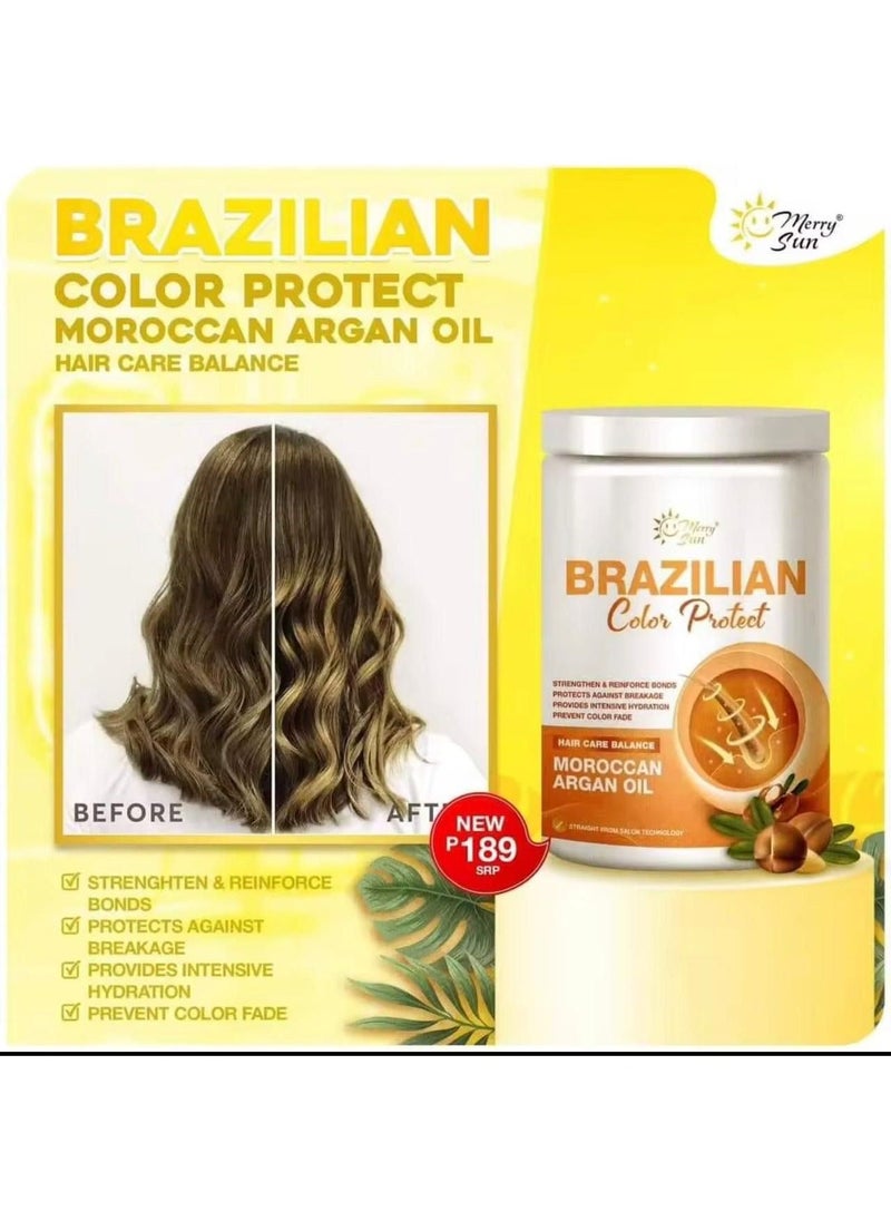 merry sun Original Merry Sun Brazillian Color Protect Hair Care Balance - Moroccan Argan Oil 100ml  - Image 2