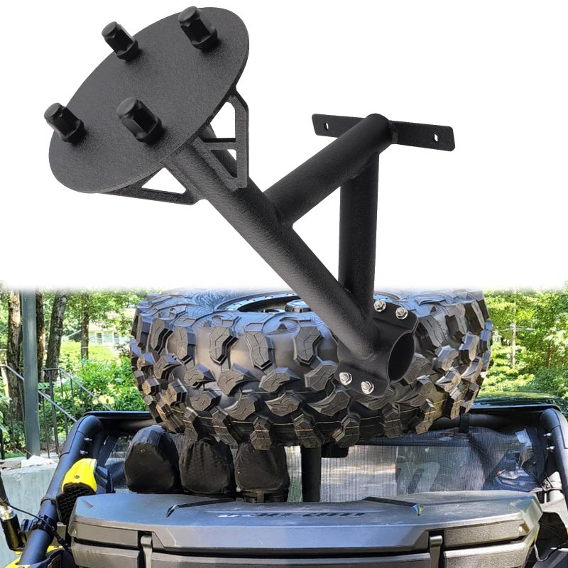 Chelhead Maverick X3 Spare Tire Carrier Holder Compatible with Can Am Maverick X3 All Models 2017 2018 2019 2020 2021 2022 2023 - Image 1
