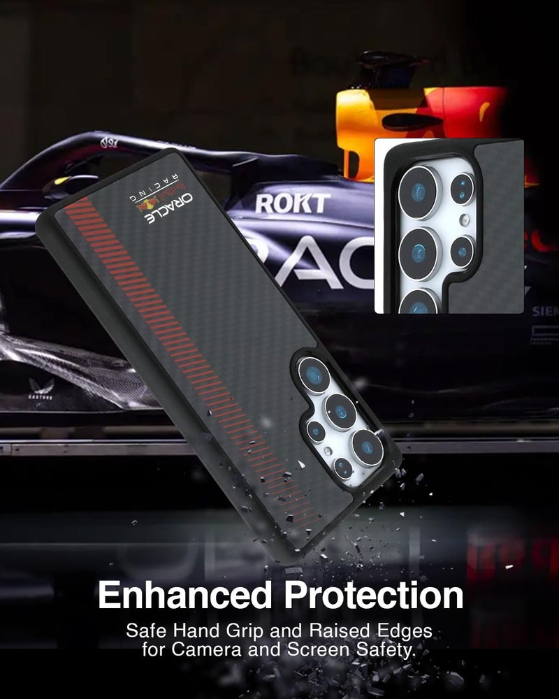 CG MOBILE REDBULL Racing Galaxy S25 Ultra Case [Official Licensed], Real Carbon Fiber with Magnetic System and Powerbar Protective Case/Cover Designed for Galaxy S25 Ultra - Black - Image 5
