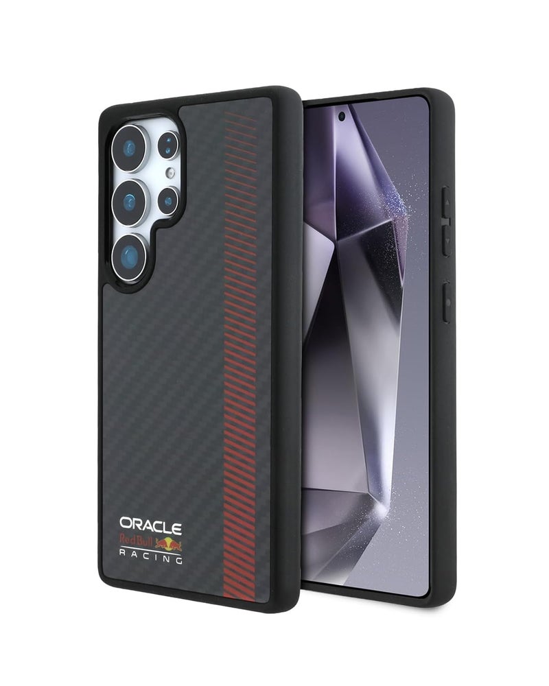 CG MOBILE REDBULL Racing Galaxy S25 Ultra Case [Official Licensed], Real Carbon Fiber with Magnetic System and Powerbar Protective Case/Cover Designed for Galaxy S25 Ultra - Black - Image 1