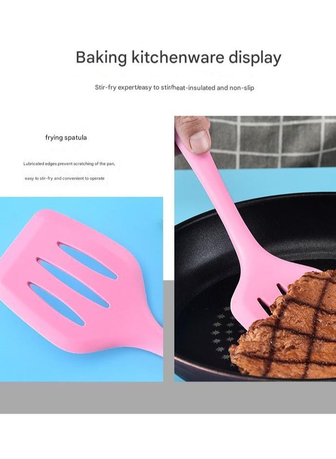 Silicone Kitchenware Baking Tools Egg Beater Scraper Steak Frying Shovel Leakage Shovel In Stock 5 Piece Set For Baking And Cooking - Image 4