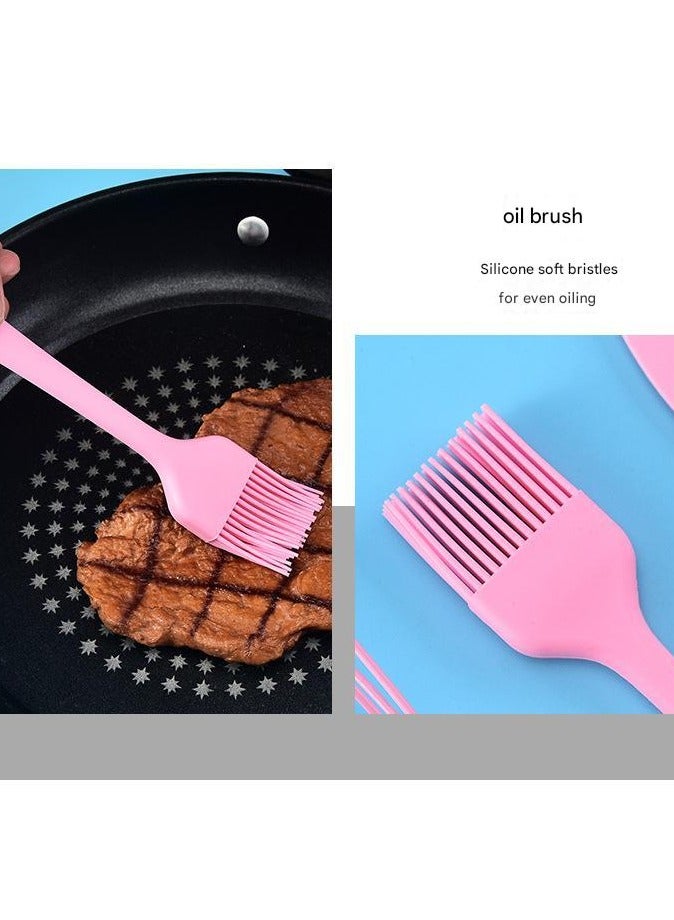 Silicone Kitchenware Baking Tools Egg Beater Scraper Steak Frying Shovel Leakage Shovel In Stock 5 Piece Set For Baking And Cooking - Image 5