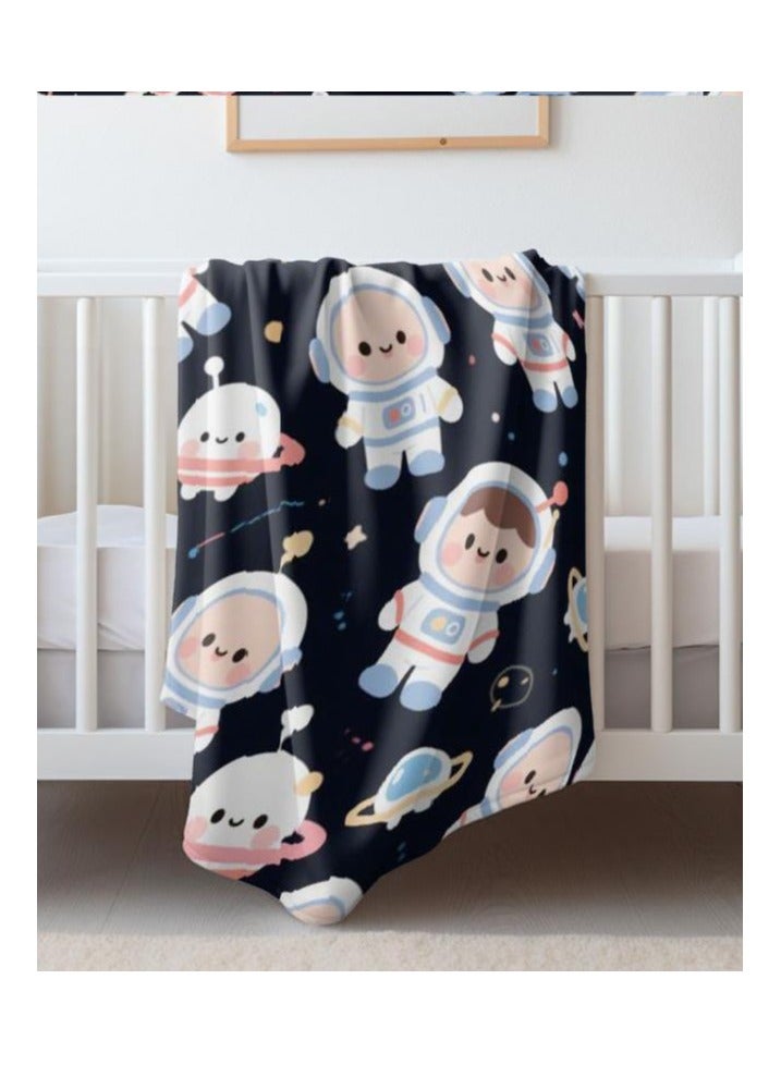 عام بطانية رقيقة من الفانيلا الكرتونية للأطفال أو الطلاب (دافئة ومريحة ومناسبة للنوم والألعاب) 100 سم * 150 سم - 971 - Image 1