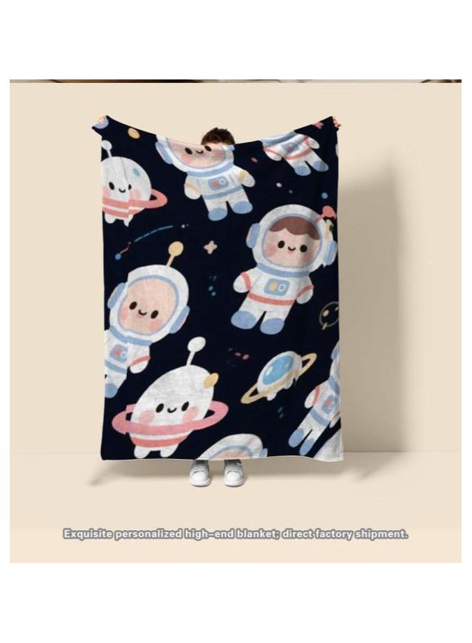 عام بطانية رقيقة من الفانيلا الكرتونية للأطفال أو الطلاب (دافئة ومريحة ومناسبة للنوم والألعاب) 100 سم * 150 سم - 971 - Image 3