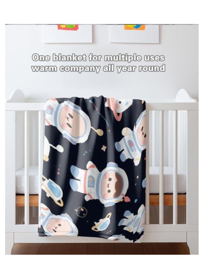 عام بطانية رقيقة من الفانيلا الكرتونية للأطفال أو الطلاب (دافئة ومريحة ومناسبة للنوم والألعاب) 100 سم * 150 سم - 971 - Image 4