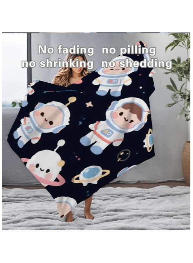 عام بطانية رقيقة من الفانيلا الكرتونية للأطفال أو الطلاب (دافئة ومريحة ومناسبة للنوم والألعاب) 100 سم * 150 سم - 971 - Image 5