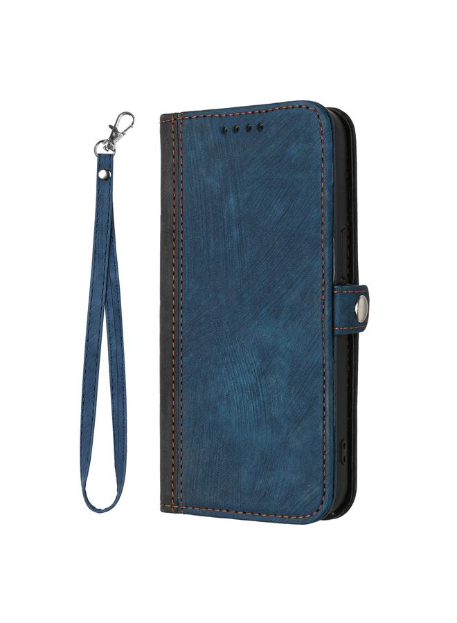 S-TOP Case For OPPO A78 Side Buckle Double Fold Hand Strap Leather Phone Case - Image 2