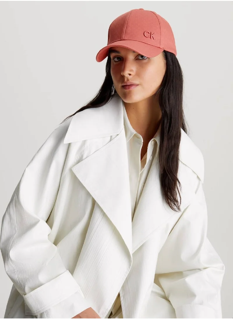 CALVIN KLEIN Women's Monogram Cap - Cotton, Pink