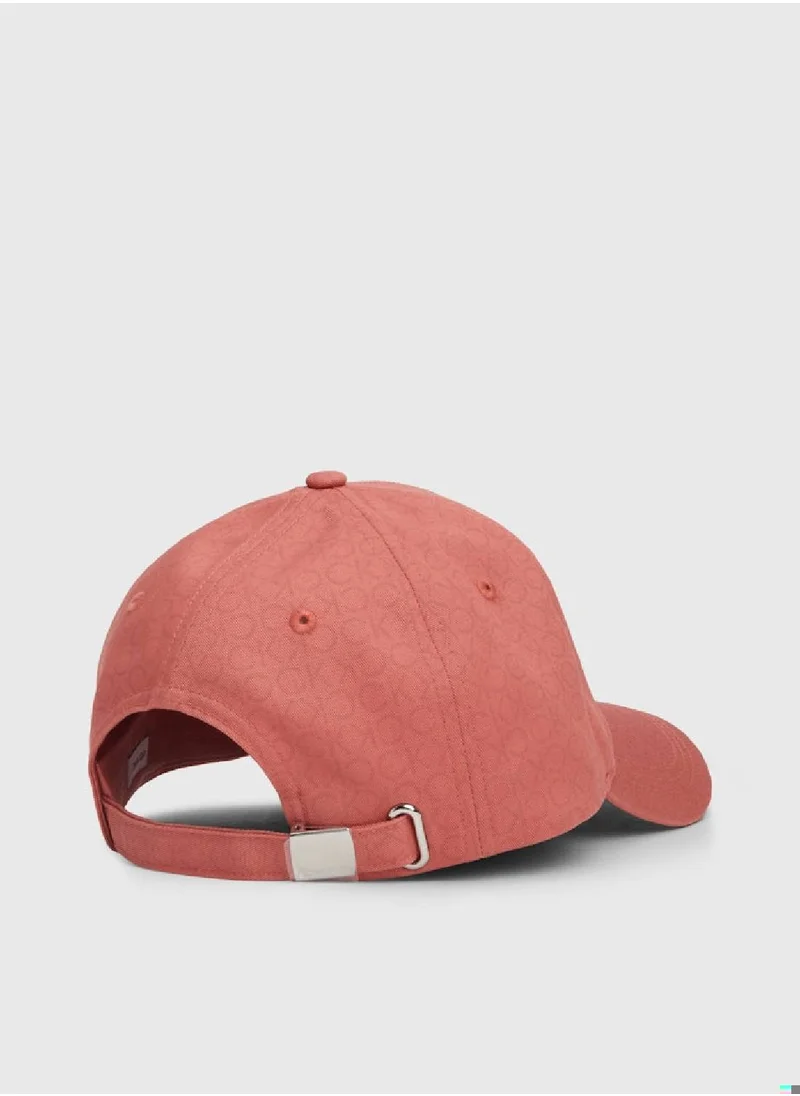 CALVIN KLEIN Women's Monogram Cap - Cotton, Pink