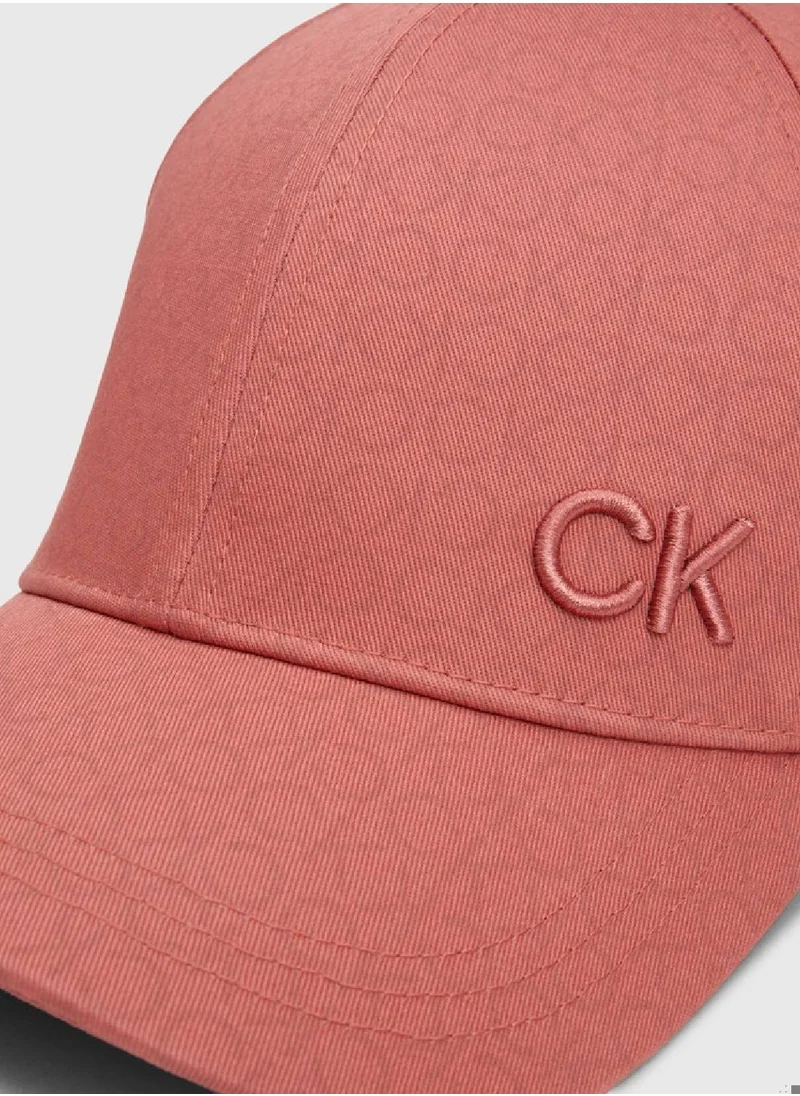 CALVIN KLEIN Women's Monogram Cap - Cotton, Pink