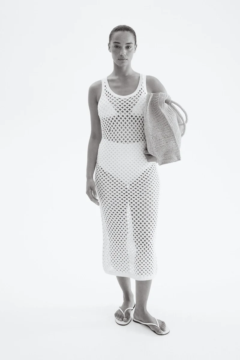 H&M Crochet-look dress