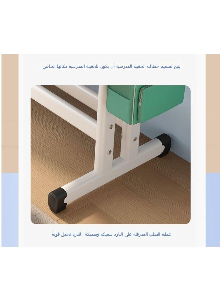 سي آند سي هوم مكتب دراسة للأطفال منزلي بسيط طقم مكتب وكرسي قابل للتعديل أزرق - Image 4