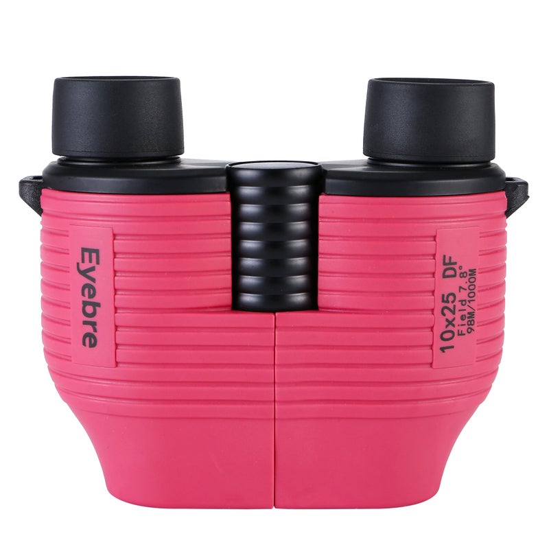 Generic Aiborui 10X25 automatic focusing focus-free binocular telescope high power HD portable glasses Rose Red - Image 1