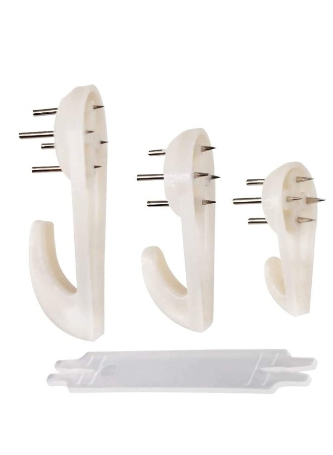 60Pack Picture Hangers for Hardwall Concrete Wall Hanging Photo Frames Drywall Hook Art Painting Display Hangers Clock Wedding Photos Hanging Hardware Kit for Home Office  - Image 1