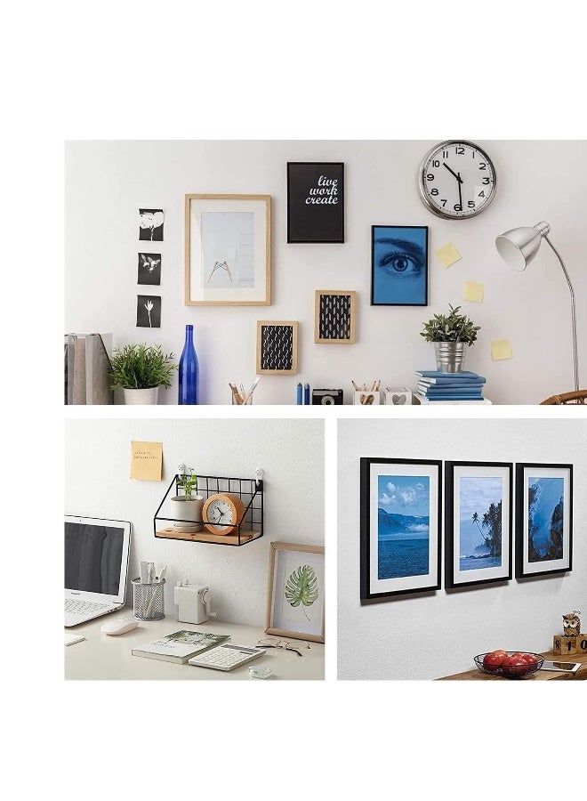 60Pack Picture Hangers for Hardwall Concrete Wall Hanging Photo Frames Drywall Hook Art Painting Display Hangers Clock Wedding Photos Hanging Hardware Kit for Home Office  - Image 5