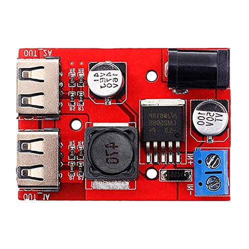 REES52 LM2596 LM2596S Dual USB DC-DC 9V 12V 24V 36V to 5V 3A Step Down Buck Converter Board Car Charger Solar Power Supply Module - Image 5