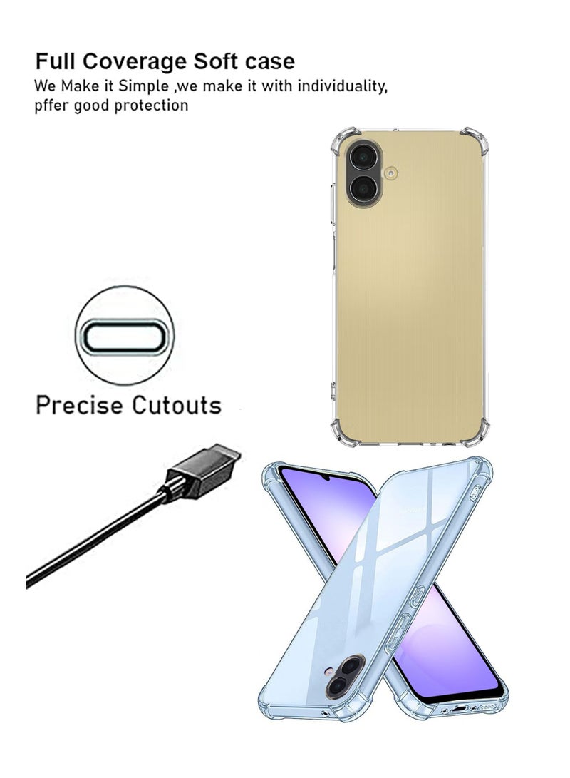 غطاء حماية مضاد للصدمات لجهاز سامسونج جالاكسي A07 - شفاف للغاية، متين وبتقطيعات دقيقة - حماية من الخدوش، الغبار والبقع - غطاء خلفي من السيليكون الشفاف لجهاز سامسونج جالاكسي A07 - Image 2