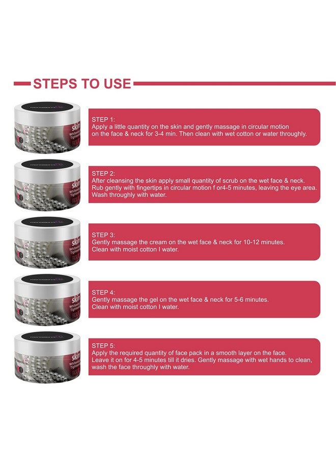 professional feel مجموعة الوجه الاحترافية الماسية + تبييض البشرة وشدها، مجموعة تفتيح للبشرة لجميع أنواع البشرة للجنسين (طقم من 5) 500 جرام - Image 3