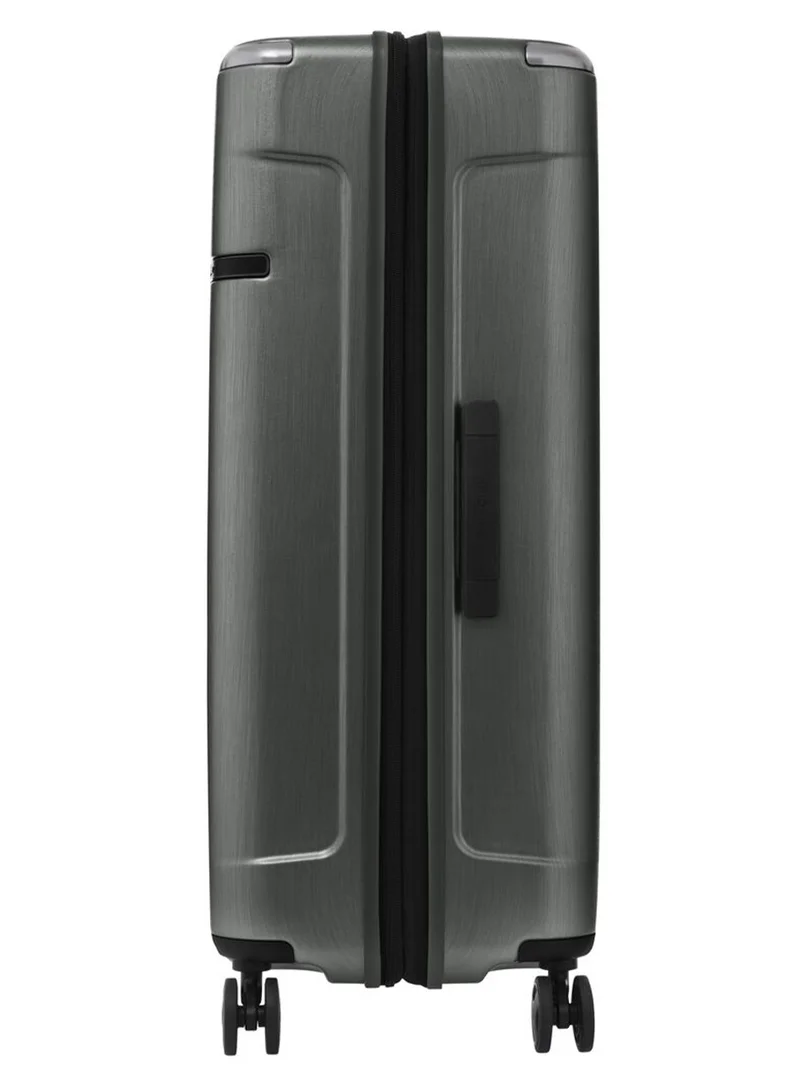 Samsonite  Evoa Suitcase Cabin Size 81 cm / 30 inch, 4 Spinner Wheels, Polycarbonate, Brushed Black|Aero-Trac Suspension Wheels|TSA Lock|Divider Pad|Anti-Theft Secuirty Zipper|Expandable - 10 Years International Warranty  | Best Price UAE