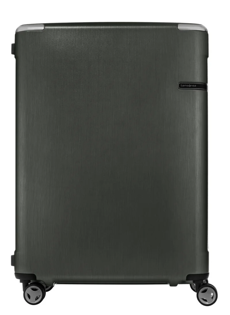 Samsonite  Evoa Suitcase Cabin Size 81 cm / 30 inch, 4 Spinner Wheels, Polycarbonate, Brushed Black|Aero-Trac Suspension Wheels|TSA Lock|Divider Pad|Anti-Theft Secuirty Zipper|Expandable - 10 Years International Warranty  | Best Price UAE