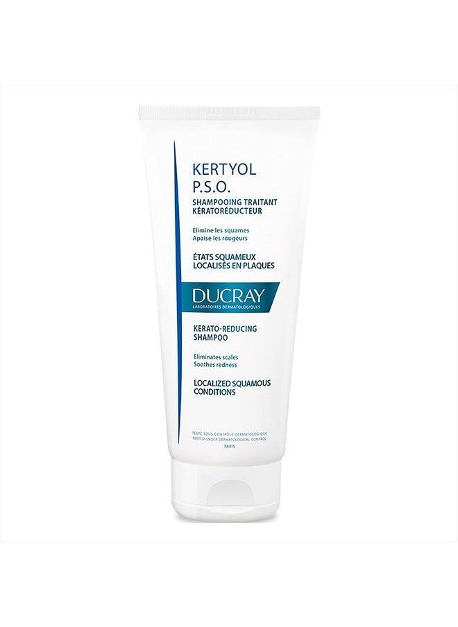 DUCRAY - Kertyol P.S.O. Shampoo, Scalp Prone to Psoriasis, Micronized Sulfur, Salicylic Acid, Soothes Red, Irritated Scalp, 6.7 oz. - Image 1