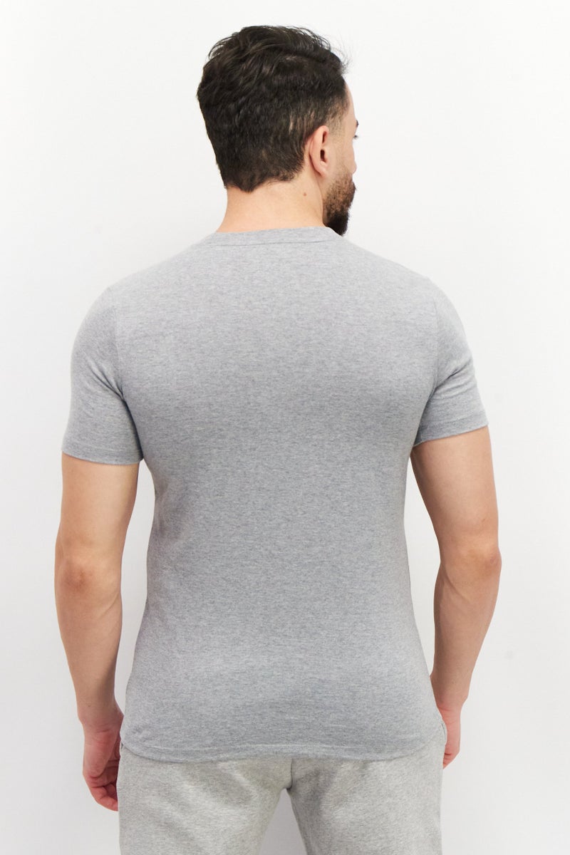 asics Men Sportswear Fit Short Sleeve Training T-Shirt, Grey - Image 3