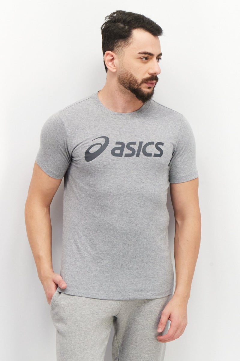 asics Men Sportswear Fit Short Sleeve Training T-Shirt, Grey - Image 1