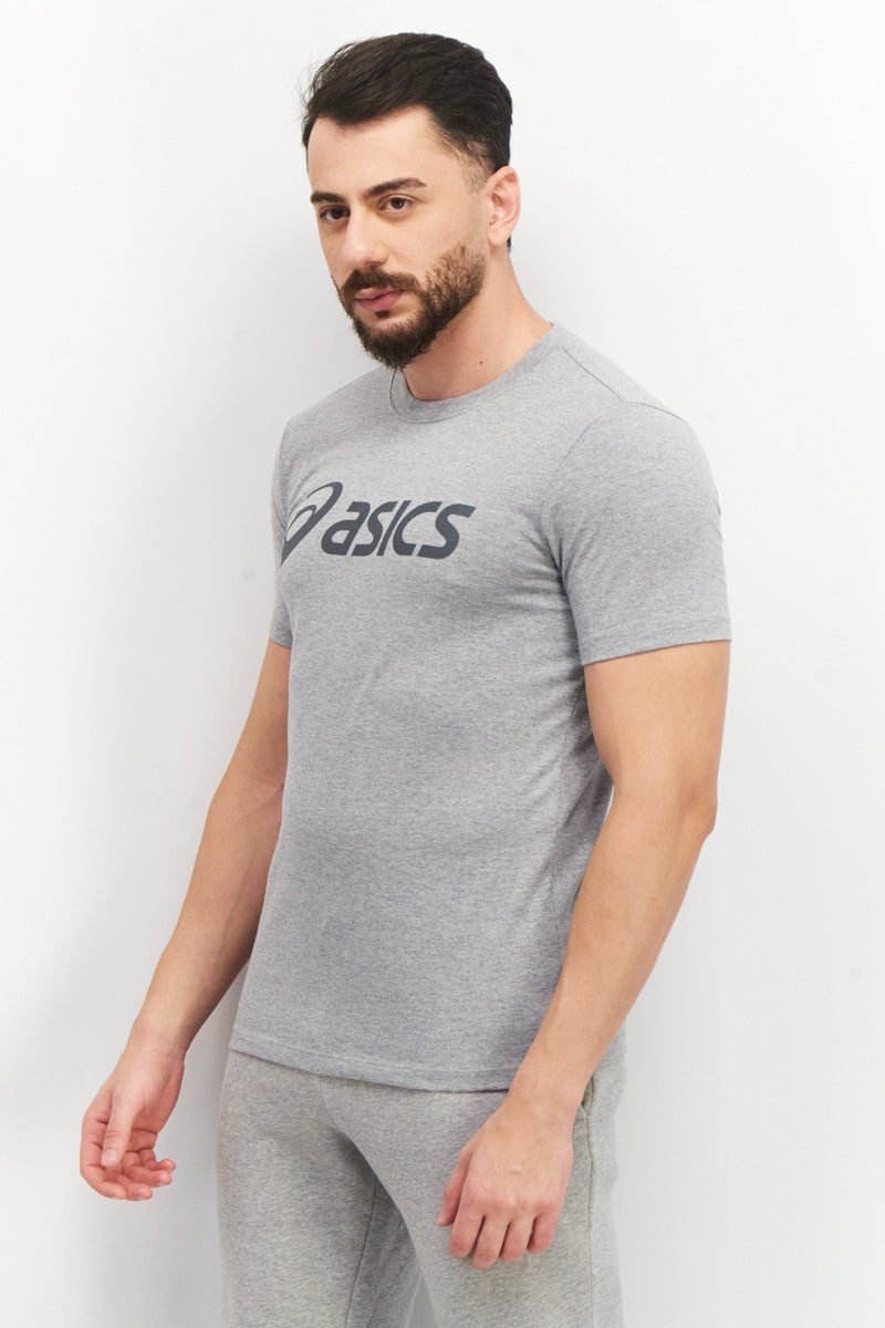 asics Men Sportswear Fit Short Sleeve Training T-Shirt, Grey - Image 2