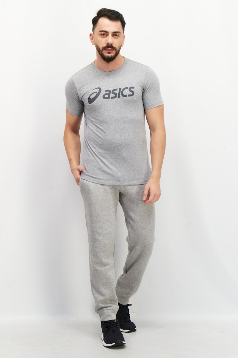 asics Men Sportswear Fit Short Sleeve Training T-Shirt, Grey - Image 4