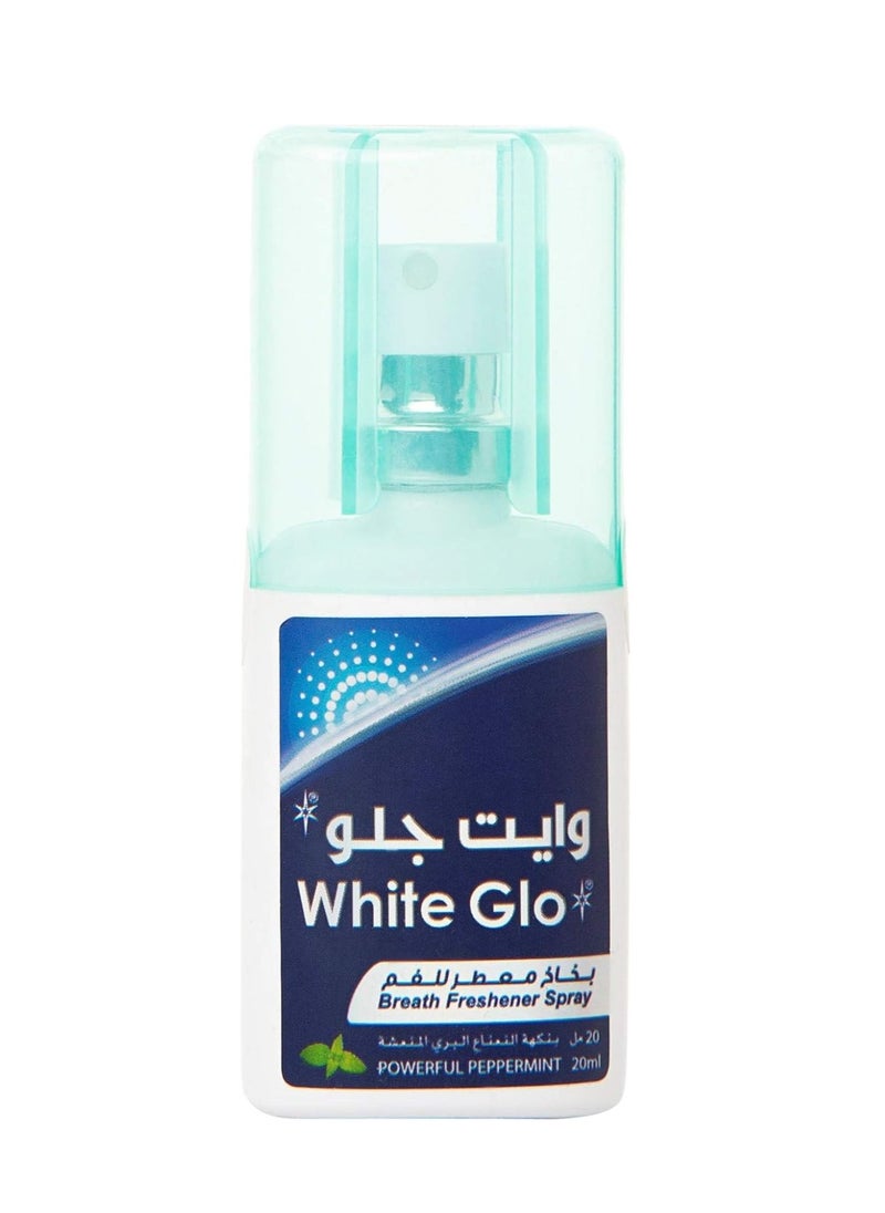 وايت غلو وايت جلو معطر فم  منعش بنكهة النعناع, بخاخ معطر للفم وازالة الروائح الكريهه- 20 مل  - Image 1