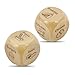 Bilywey 2 Pcs Wood Dice for Food Decision Games Date Night Dice Couples Gift for Him Her for Birthday Boyfriend Girlfriend Men Women Gifts 2pcs - Image 2